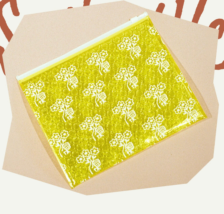 Sackville & Co. Floral Stash Bag YELLOW