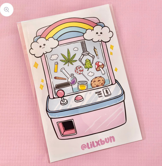 lilxbun Arcade Games Mini Print