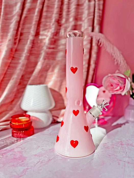 BURNING LOVE Candy Hearts Beaker Bong