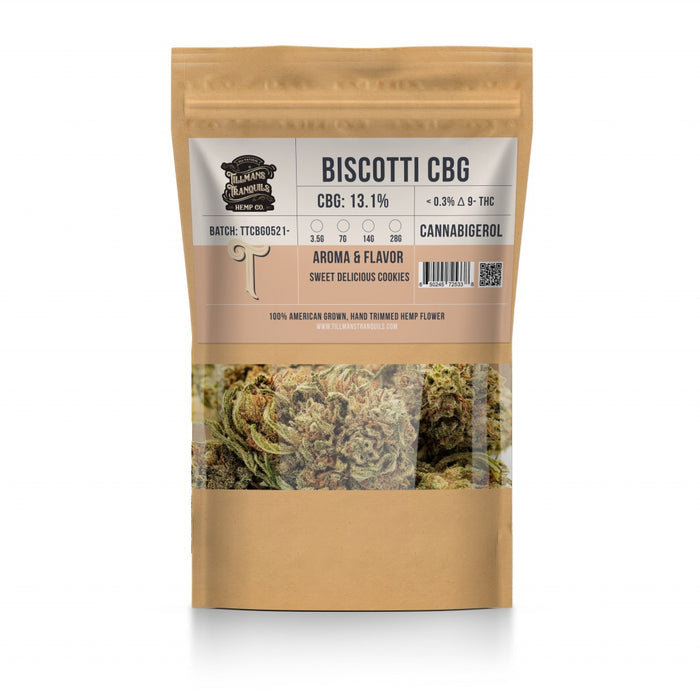 Tillmans Tranquils Biscotti CBG Flower 3.5g