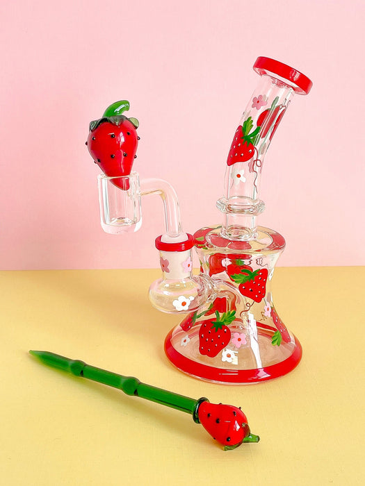 Canna Style HANDPAINTED STRAWBERRY RIG