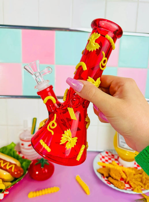 BURNING LOVE Pasta Party Beaker Bong