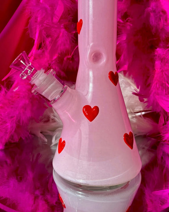 BURNING LOVE Candy Hearts Beaker Bong