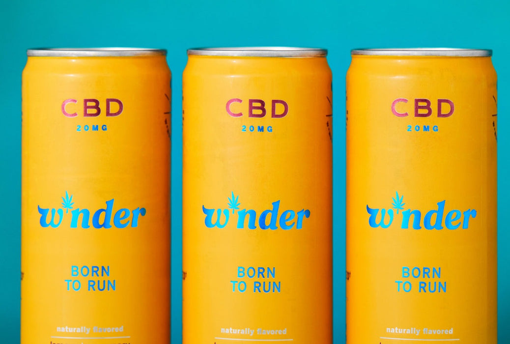 W*nder - Sparkling CBD Born To Run CBD - BALANCE & RECOVERY  Lemon & Rosemary