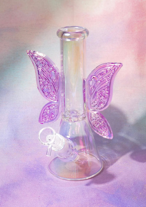 CANNA STYLE FAIRY WINGS BONG - Clear Iridescent