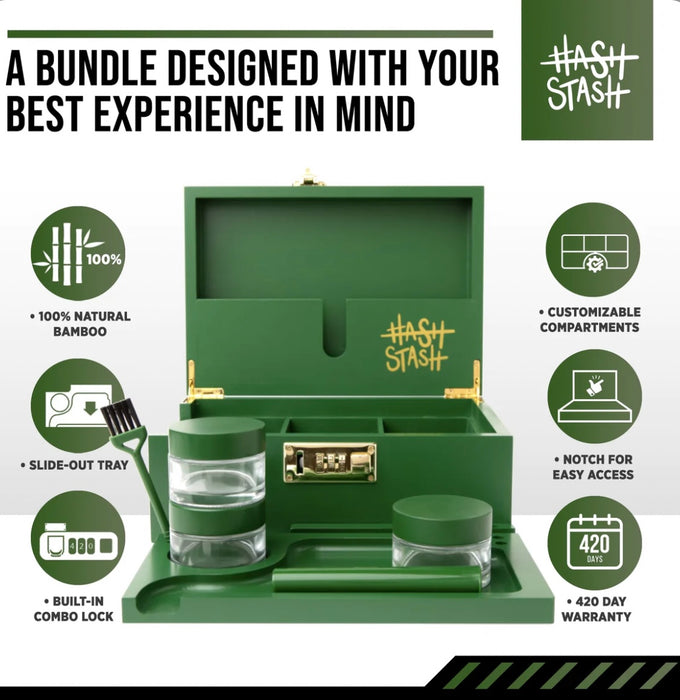 HASHSTASH The OG Stash Box - GREEN