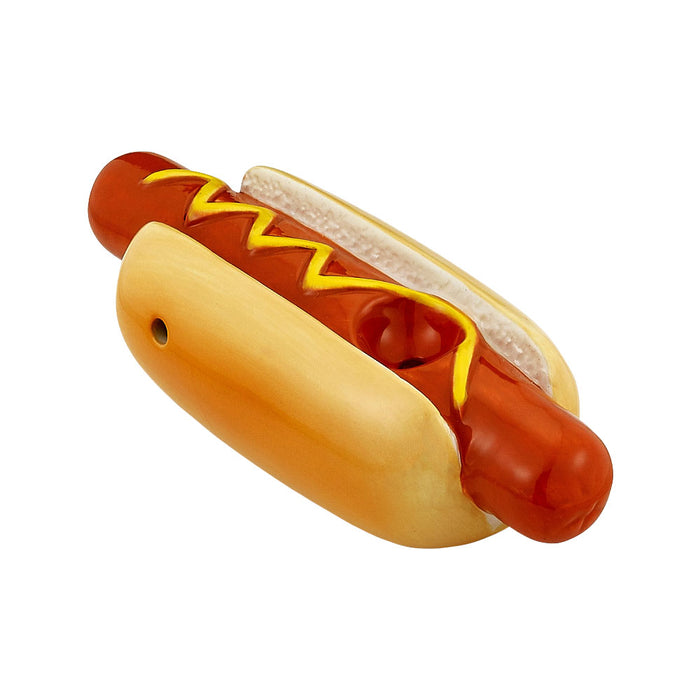 Mini Hot Dog Ceramic Pipe | 5"