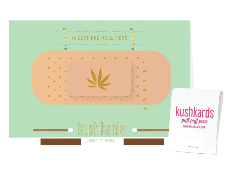 KUSHKARDS Get Well Bandaid Card - PRE ROLL