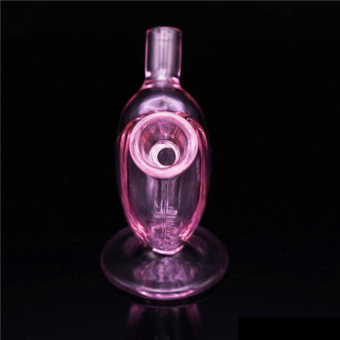 Happy Buds CLEAR PINK HEART Mini Joint Blunt Bubbler