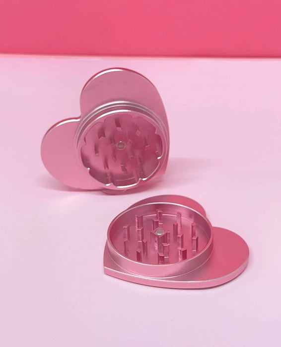 Canna Style 2- PIECE HEART GRINDER - PINK