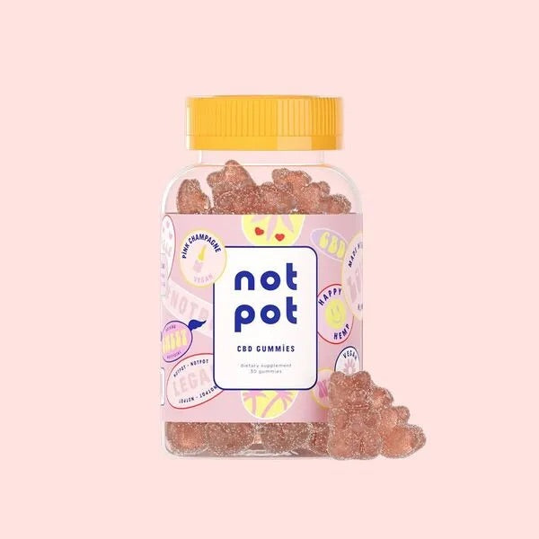 NOT POT PINK CHAMPAGNE CBD GUMMIES