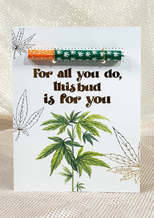 KUSHKARDS BUD FOR YOU THANK YOU Greeting Card - One Hitter