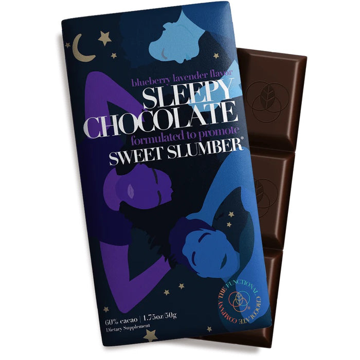 The Functional Chocolate Company Sleepy Chocolate - Sleep Formula - Blueberry Lavender