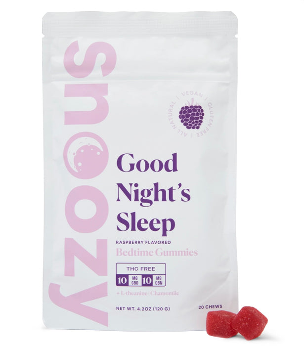 Snoozy GOOD NIGHT'S SLEEP: THC-FREE BEDTIME GUMMIES (2 PACK)