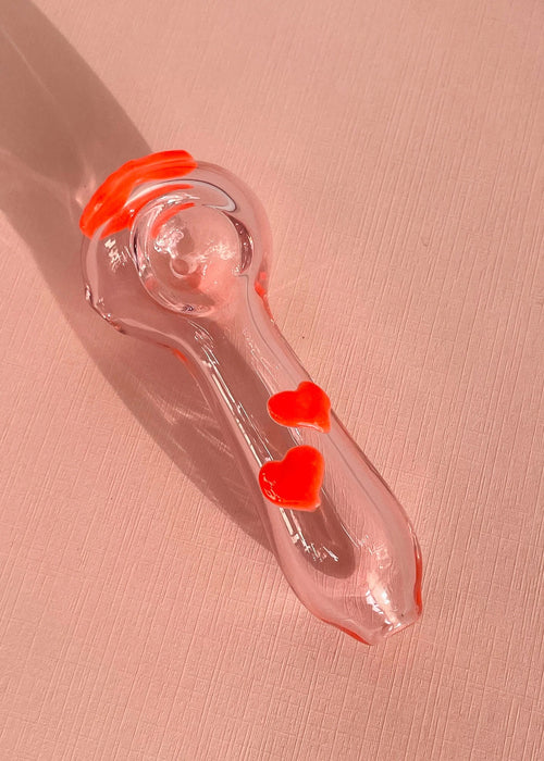 Canna Style HEART PIPE (glow in the dark)