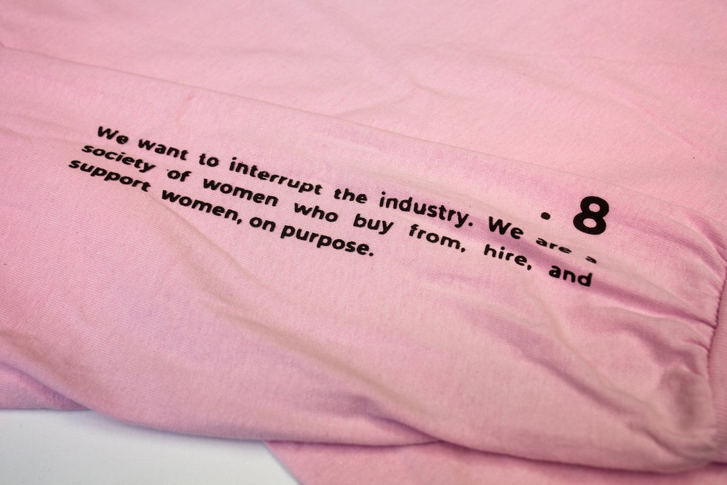 BWFW Pink "BWFW SuppWMN" Long-Sleeve - X LARGE