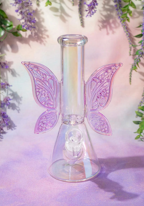 CANNA STYLE FAIRY WINGS BONG - Clear Iridescent