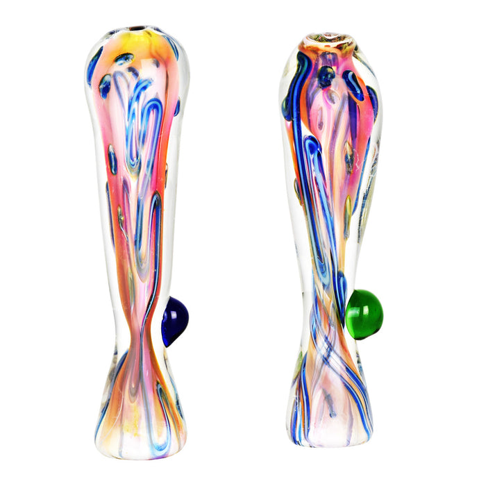 Fumed Tropical Sunset Glass Taster | 3.5" | Colors Vary