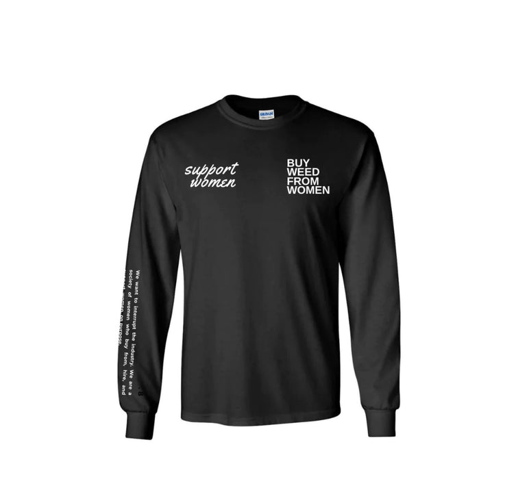 BWFW BLACK "BWFW" Long-Sleeve - LARGE