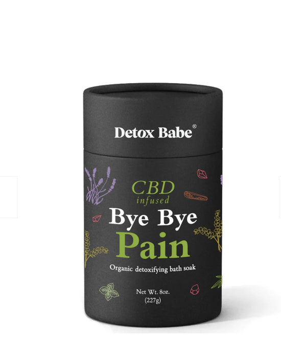 DETOX BABE Bye Bye Pain Organic Detox Bath Salt Soak (8 oz size)