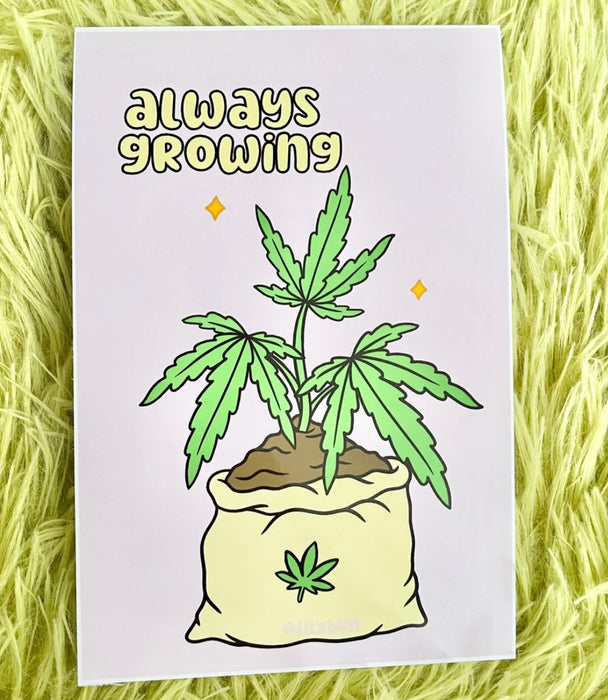 lilxbun Always Growing Mini Print