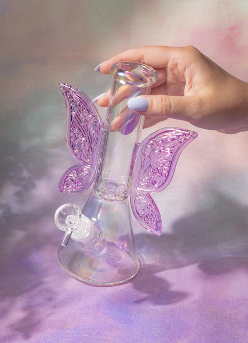 CANNA STYLE FAIRY WINGS BONG - Clear Iridescent