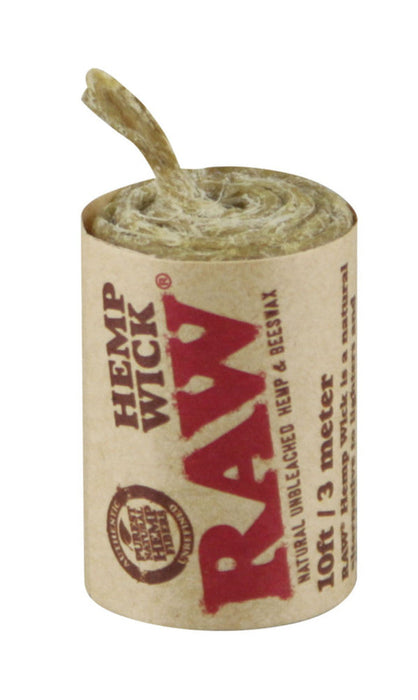 Raw Natural Hemp Wick Rolls |  10ft ea