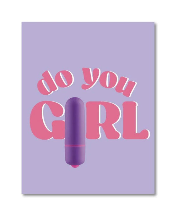 KUSHKARDS Do You Girl Greeting Card with Bullet Vibrator