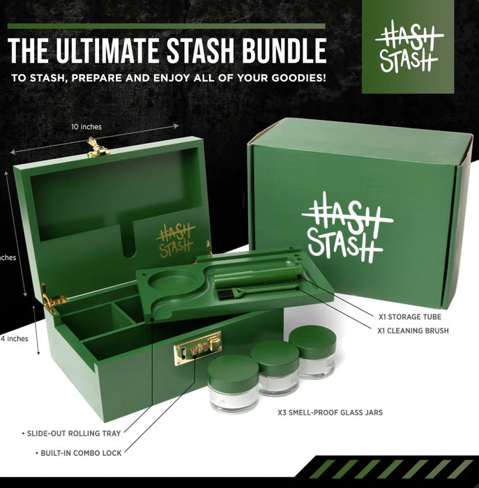 HASHSTASH The OG Stash Box - GREEN