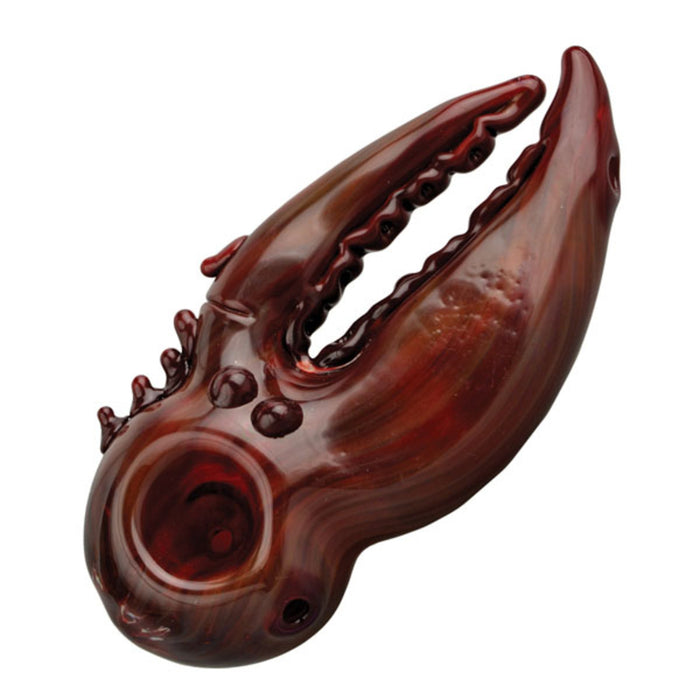 Mega Lobster Claw Handpipe - 5" - RED