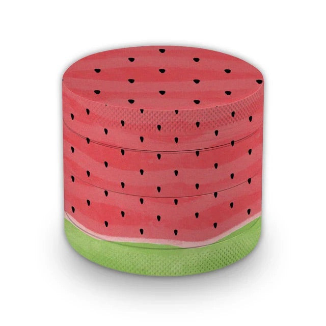 HAPPY BUDS Colorful Custom Printed 4-layer Grinder - WATERMELON PRINT