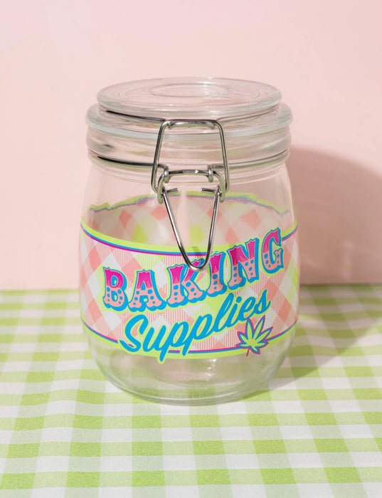 Canna Style "BAKING SUPPLIES" STASH/STORAGE JAR