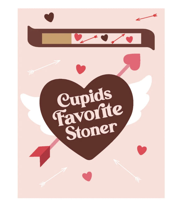 KUSHKARDS Cupid’s Favorite Stoner Greeting Card with One Hitter Pipe