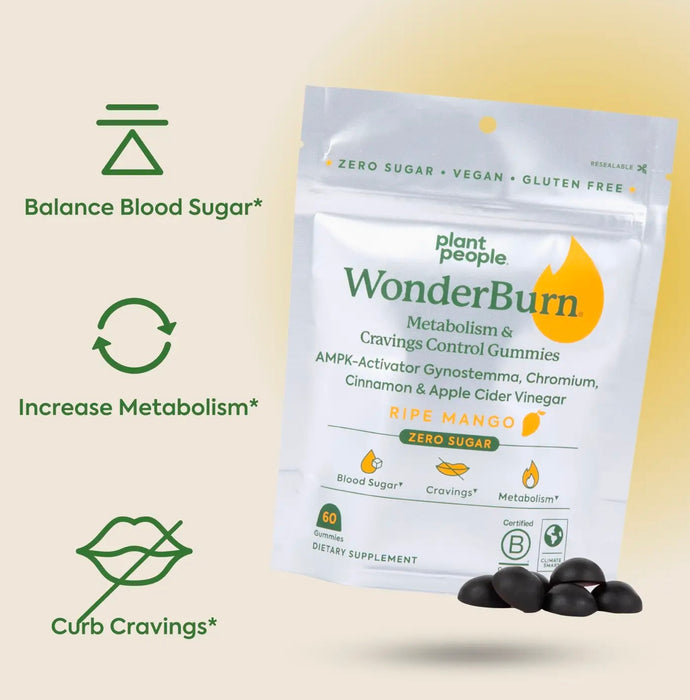 PLANT PEOPLE Wonderburn - Metabolism & Cravings Control Gummies