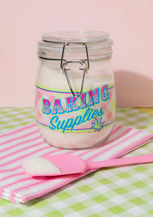 Canna Style "BAKING SUPPLIES" STASH/STORAGE JAR