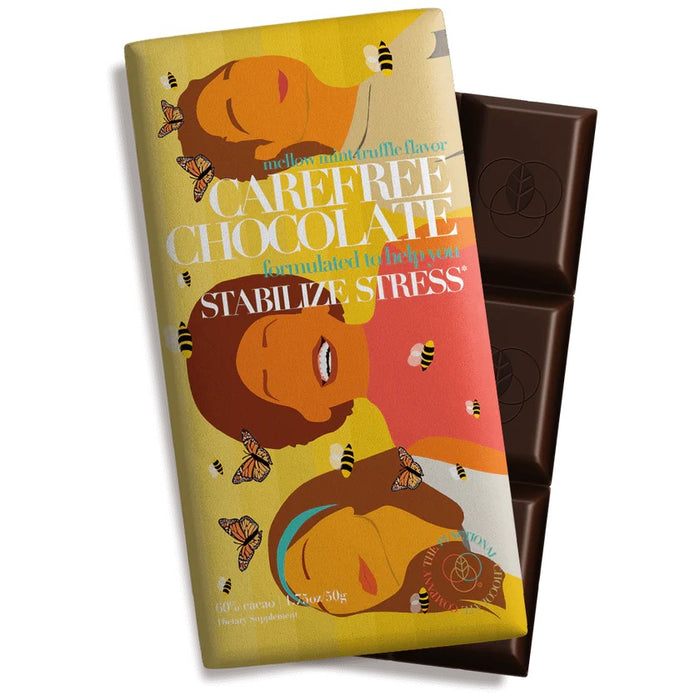 The Functional Chocolate Company Carefree Chocolate - Stress & Anxiety Formula - Mellow Mint