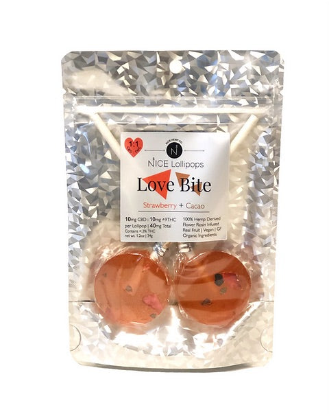 NICE HEMP CO. 2-PACK LOLLIPOPS 1:1 Love Bite