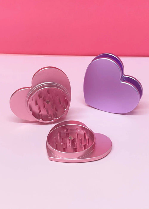 Canna Style 2- PIECE HEART GRINDER PURPLE