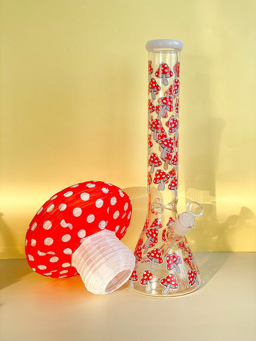 CANNA STYLE 16" MUSHROOM BONG (glow in the dark)