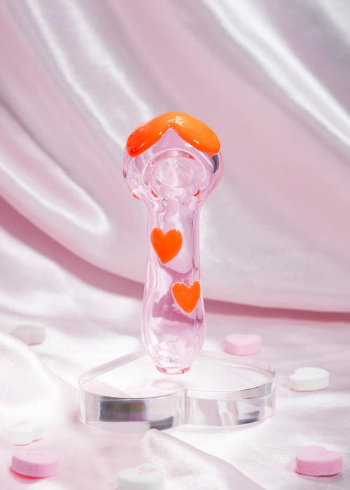Canna Style HEART PIPE (glow in the dark)
