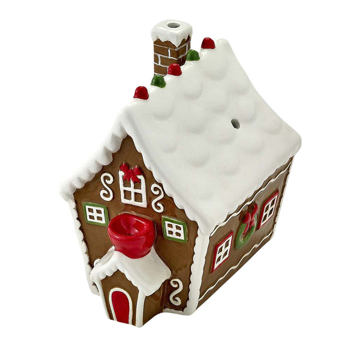 Gingerbread House Ceramic Pipe | 6"