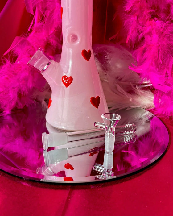 BURNING LOVE Candy Hearts Beaker Bong